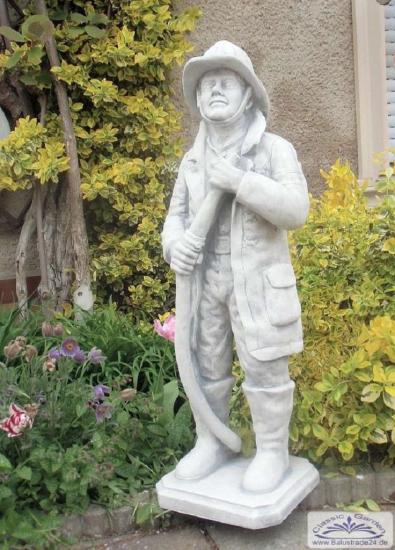 Feuerwehrmann Gartenfigur Beton Steinfigur Skulptur Figur 90cm