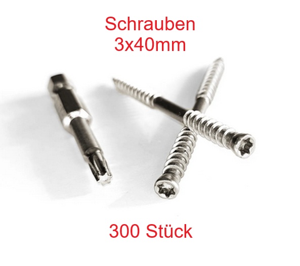Schraube 3,0x40mm / BOX mit 300 Stück