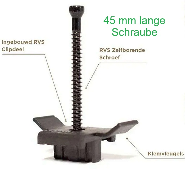 StrongLoc X Clip 45mm Schraube