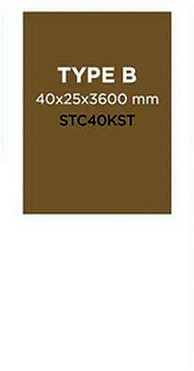 Kunststoff Balken TYP-B 40x25x3600mm