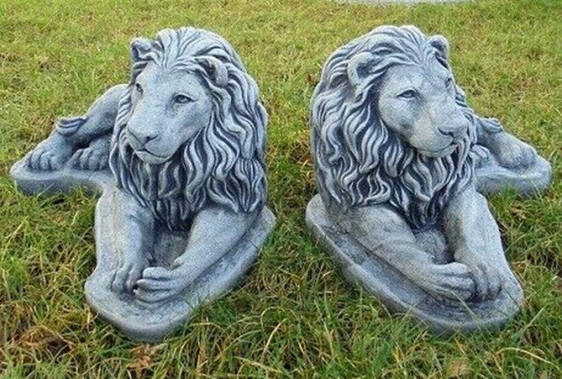 Löwen Paar Figuren