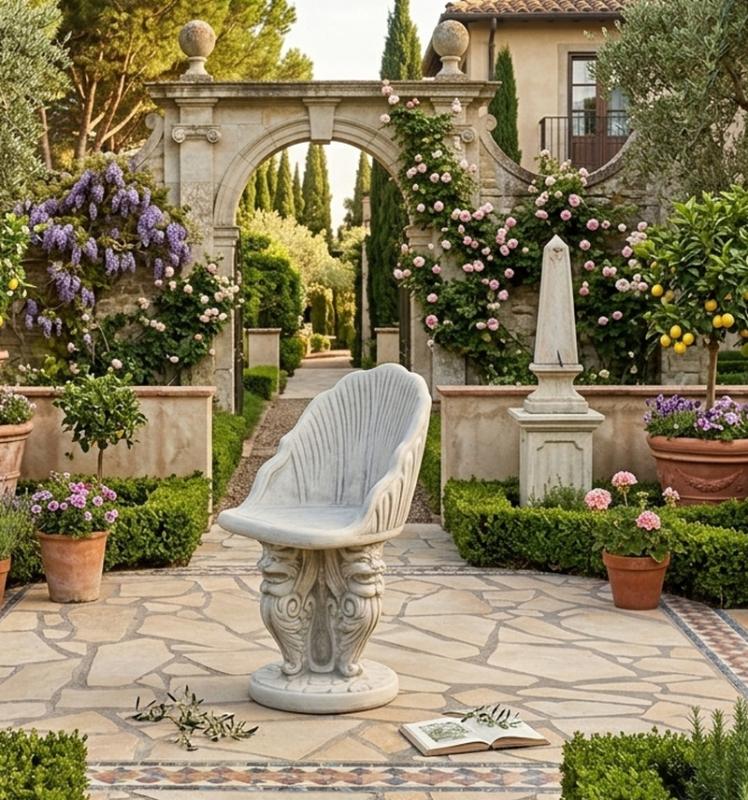 Garten Beton Sessel