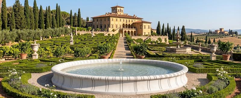 Brunnenbecken Wasserbecken 280cm für Wasserfontäne Gartenbrunnen Betonelemente