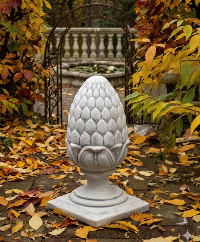 Pinienzapfen aus Beton Steinguss Schmuck 54cm