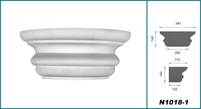 Hartschaum Säulen 226cm Halbsäulen Säulenverkleidung Säulenschaft kanneliert 180mm