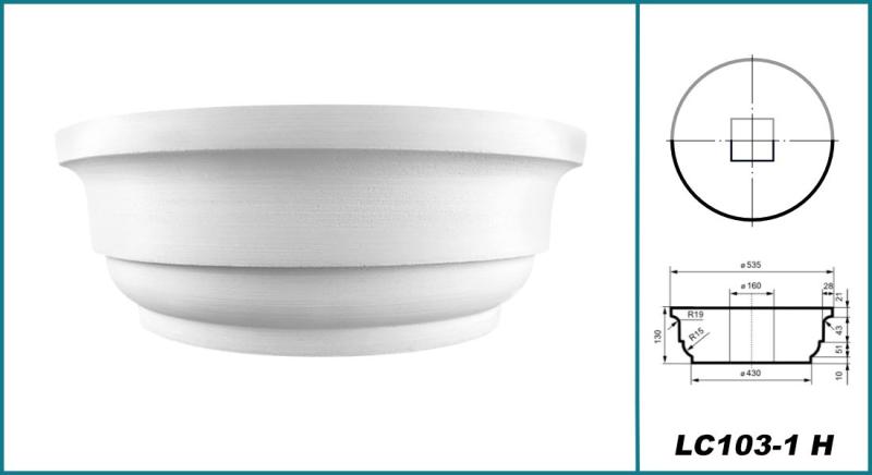 LC103-1H Säulen Abschluss Halbelement