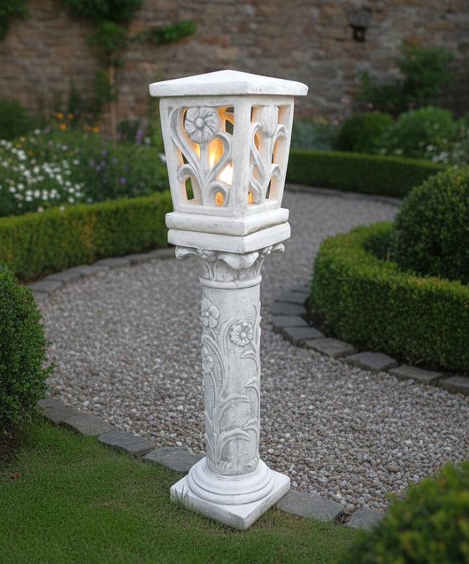 Garten Steinlaterne aus Beton Steinguss