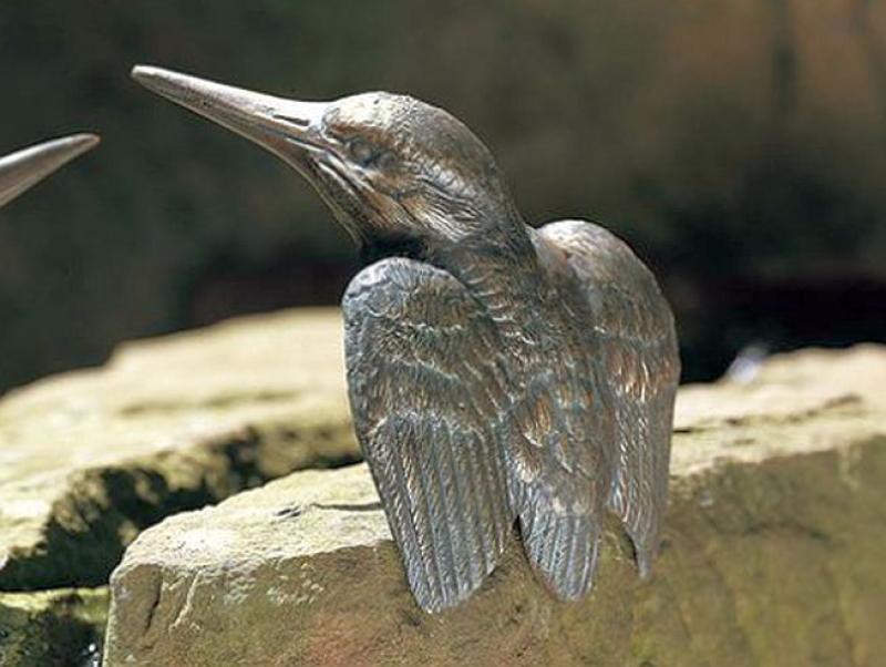 Eisvogel Bronze Figur