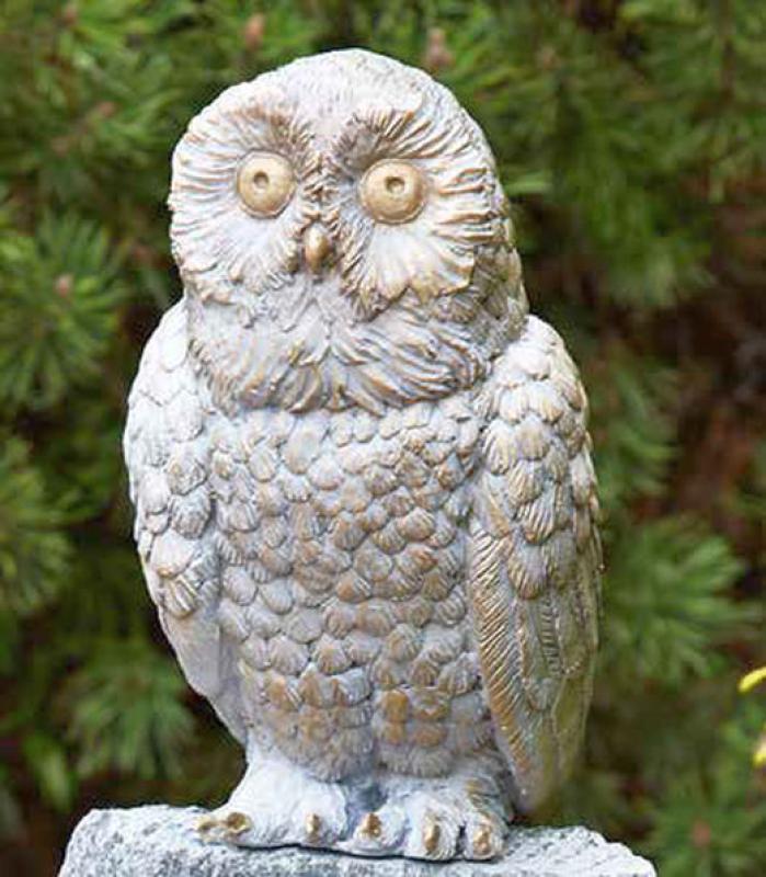 Bronze Figur Schneeeule