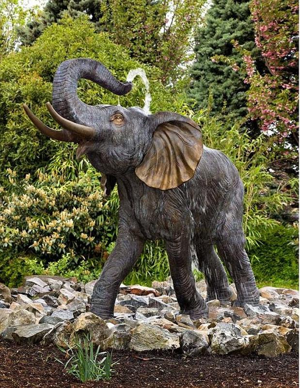 Bronze Figur XXL Elefanten Figur