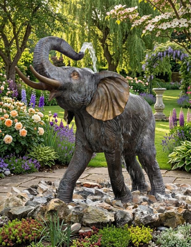 Bronze Figur XXL Elefanten Figur