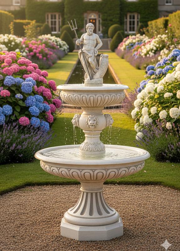 Neptun Gartenbrunnen