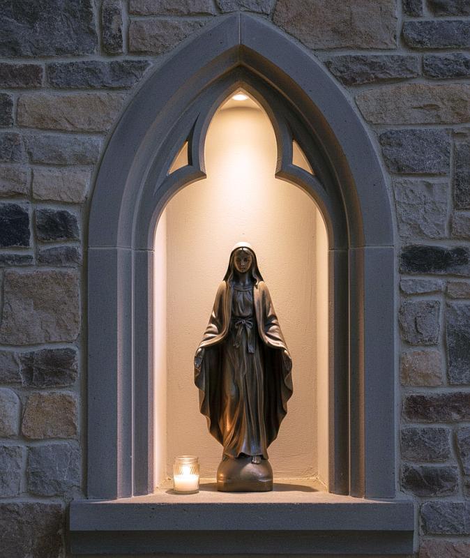 Bronzefigur Heilige Jungfrau Maria für Kirche