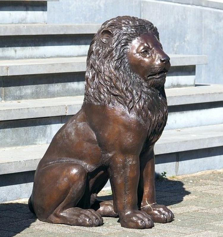 Bronze Löwen Figur