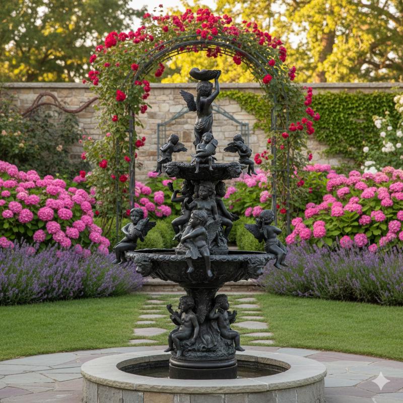 Bronzebrunnen für Park und Garten Dekoration