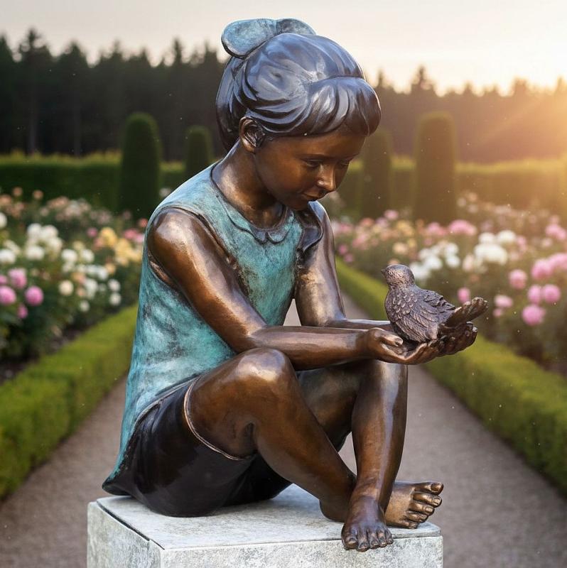 Mädchen-mit-Vogel