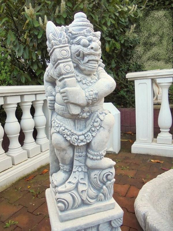 Maya Krieger als Maya Inka Azteken Torwächter Tempelwächter Steinfigur 62cm