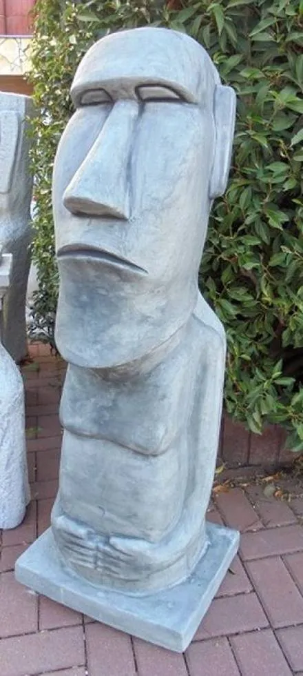 Moai Kopf Steinguss/Osterinseln Statue