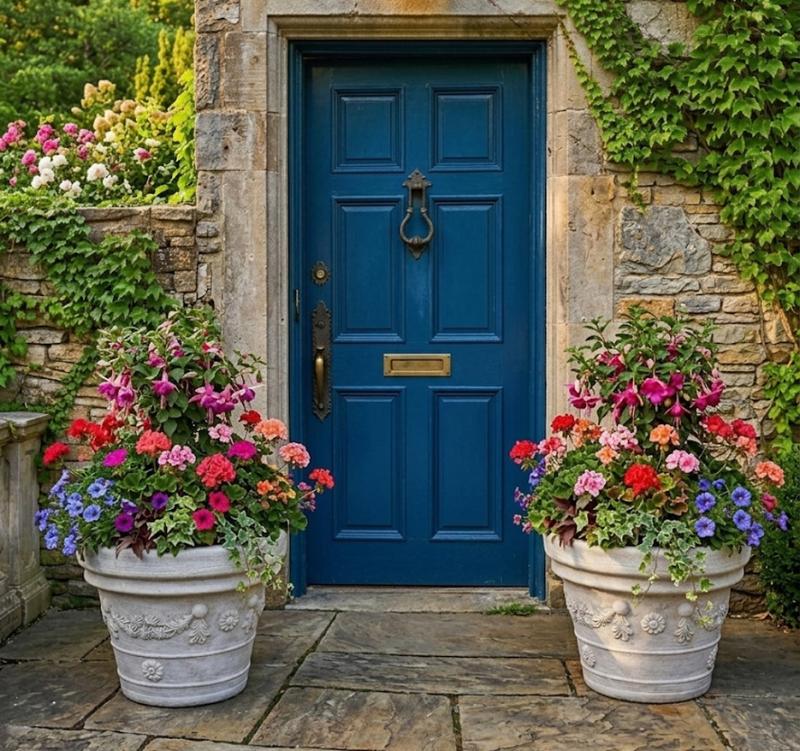 Pflanztopf aus Steinguss – frostfest & massiv für Garten 45cm