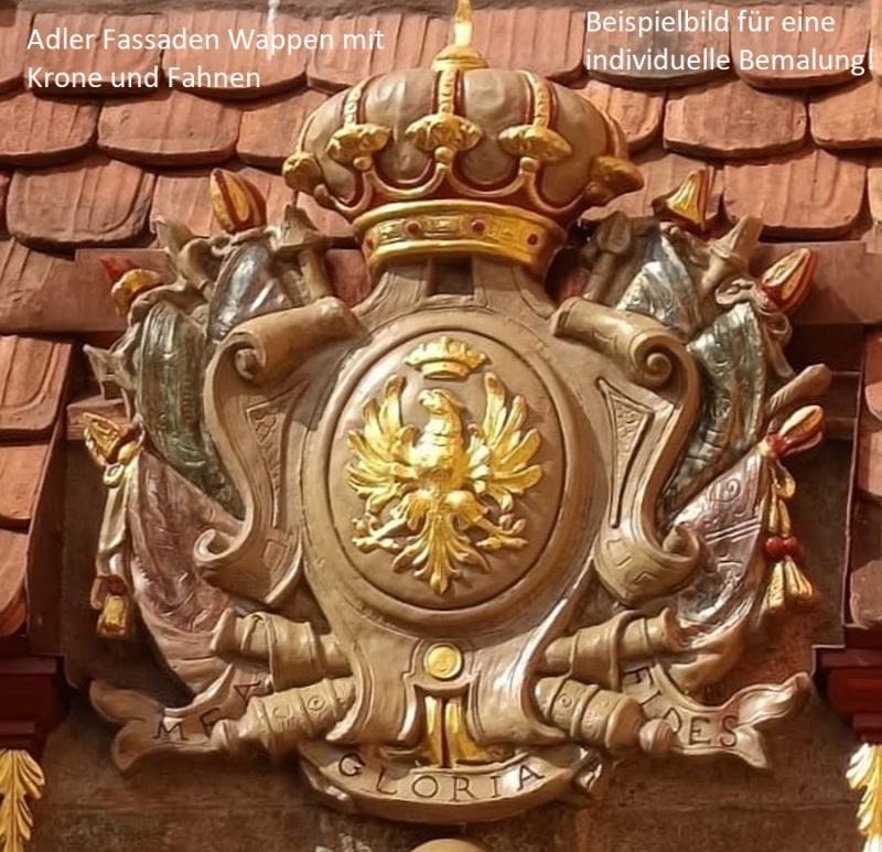Adlerwappen für Fassaden Giebel Zierelement