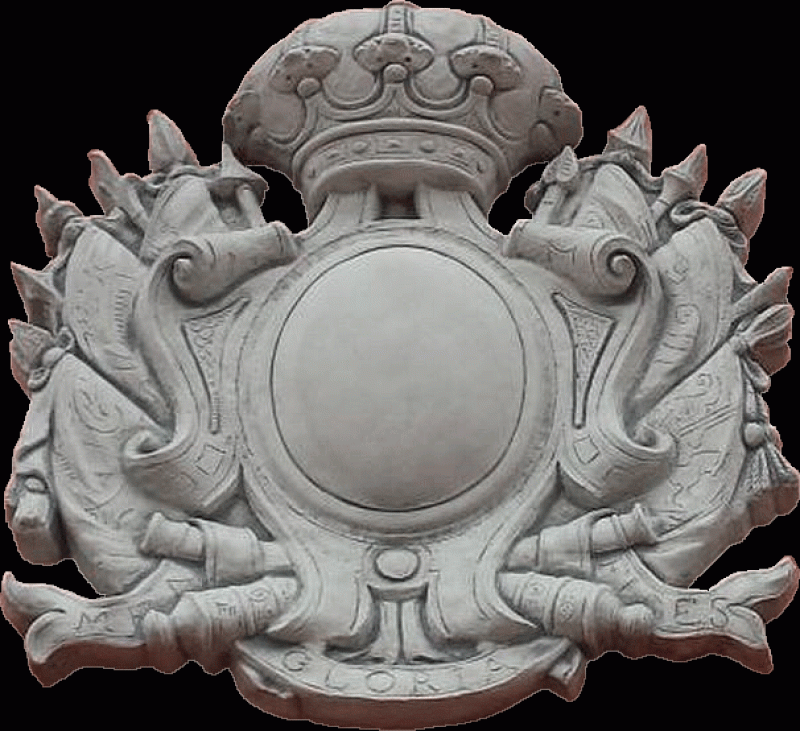 Zierwappen mit Krone