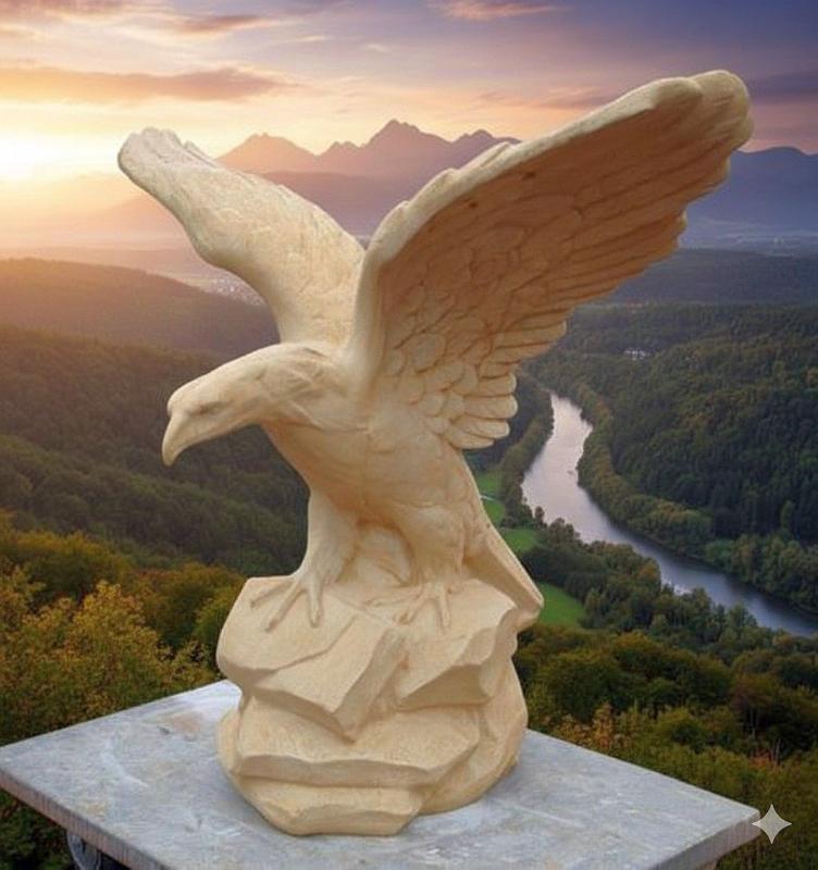 Sandstein Adlerfigur XXL