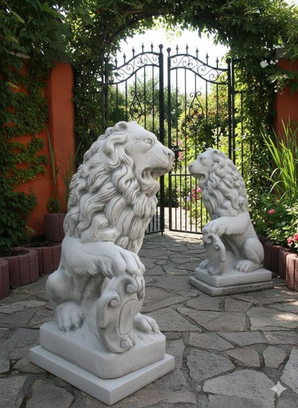 Löwen garten Figuren