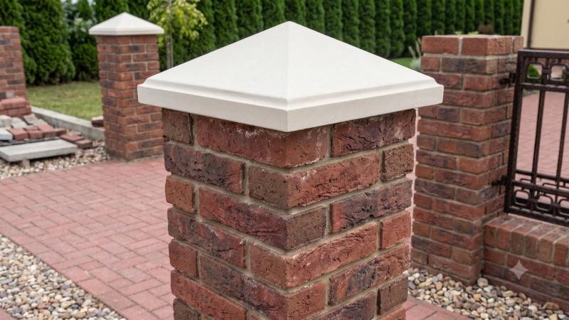 Pfeilerabdeckung Pyramidendach Pfeilerplatte Beton55x55cm