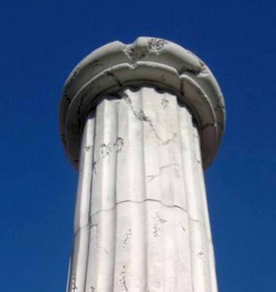 Beton Säulenelemente mit Steindekor