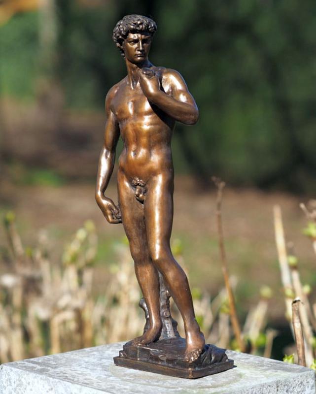 Bronzefigur Skulptur kleine David Figur