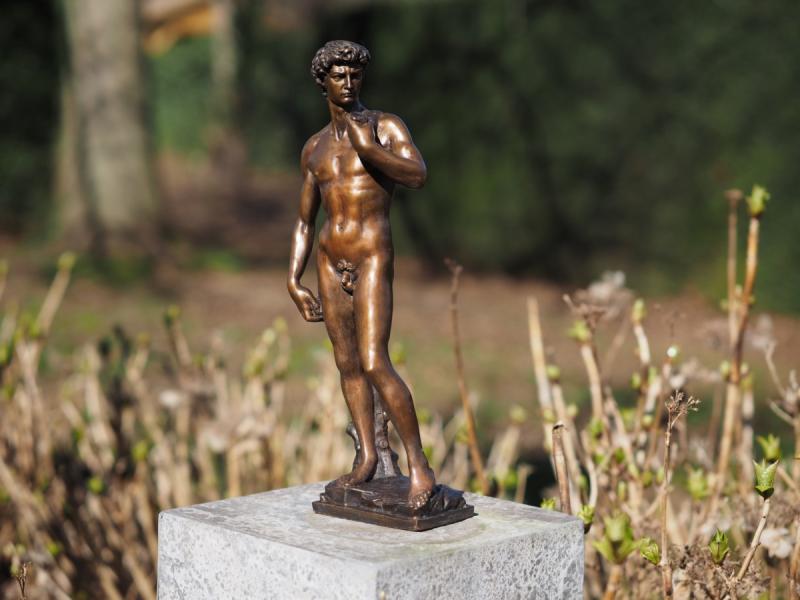 Bronzefigur kleiner David Skulptur