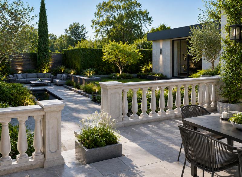 Terrassen Balkon Balustrade Geländer