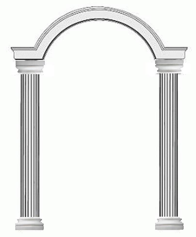Säulen Bogenportal