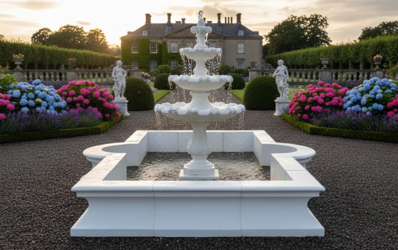 XXL Garten Brunnen mit Wasserbecken