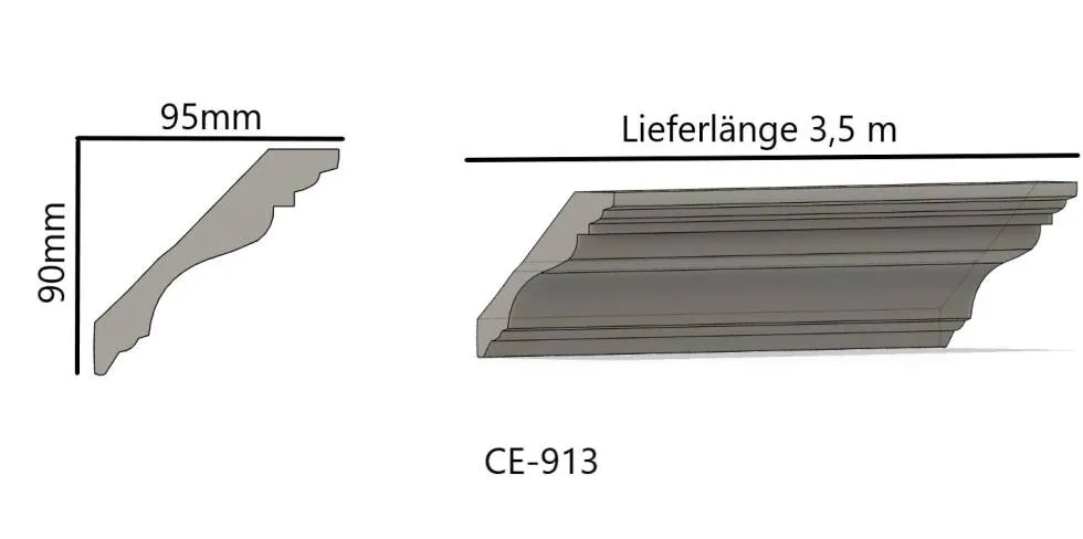 Gips Decken Eckprofile CE-913