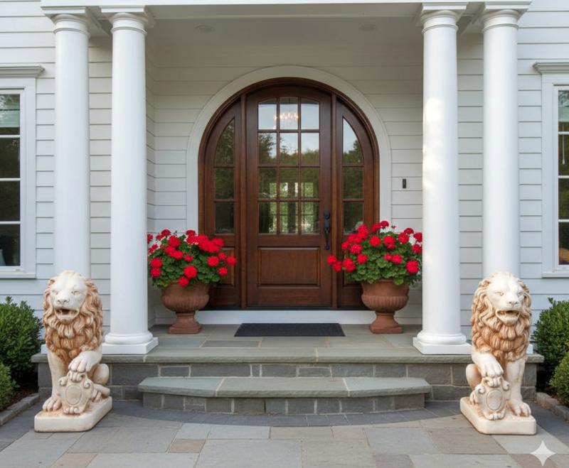 Garten Löwen Figuren