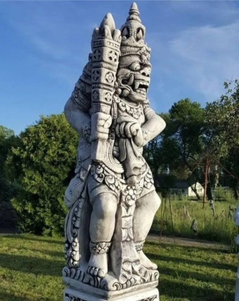 Große Bali Krieger Tempelwächter Steinfigur