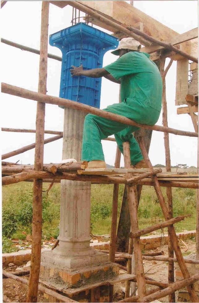 Säulenbau in Afrika !