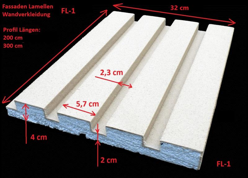 Lamellen Fassaden Zier Verkleidung