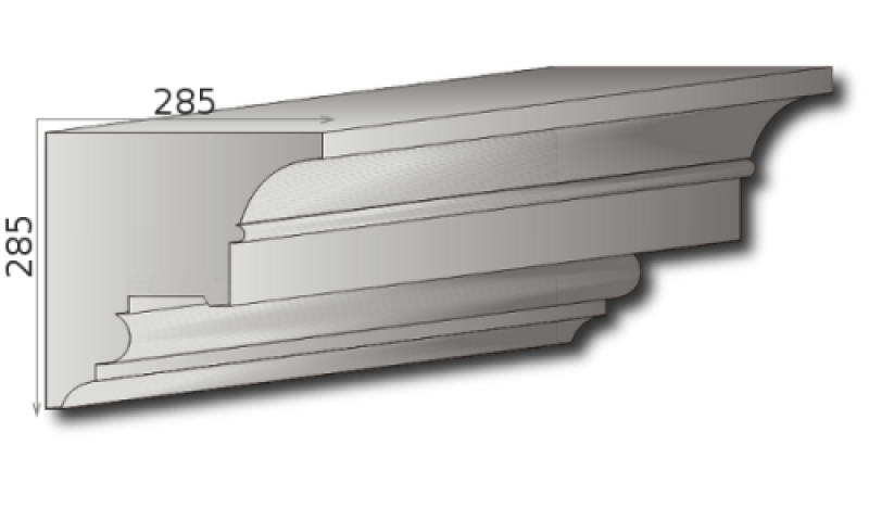 Aussenstuck Gesimsleiste Styroporstuck Fassadenleisten Fassadenprofile Fassadenstuck Profile 300cm G9A