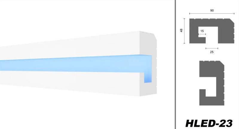 HLED-23 Lichtleisten Profile