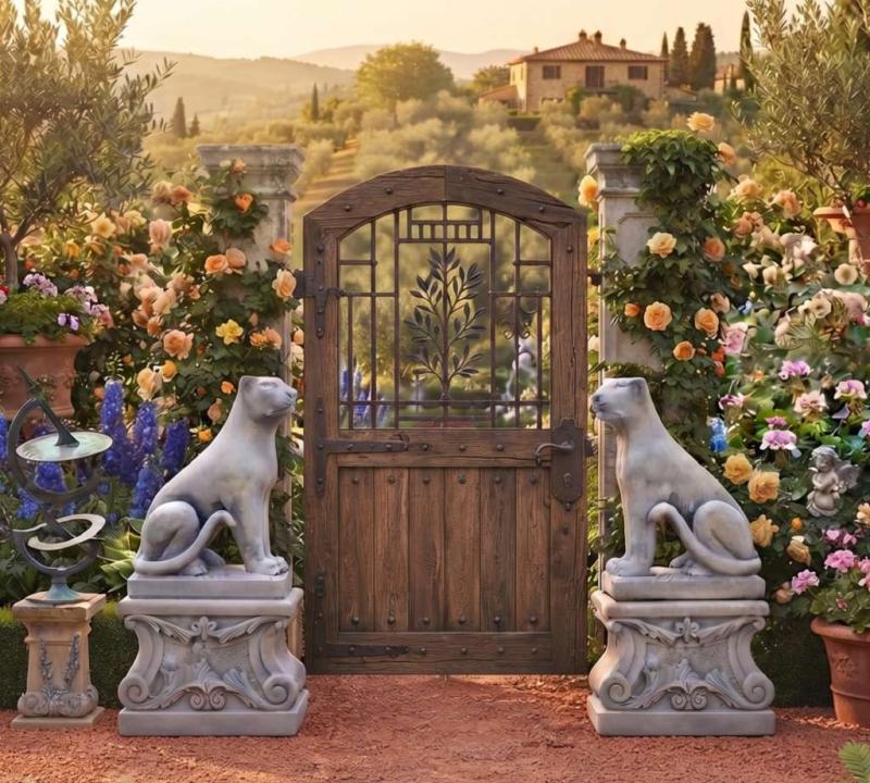 Panther Gartenskulptur