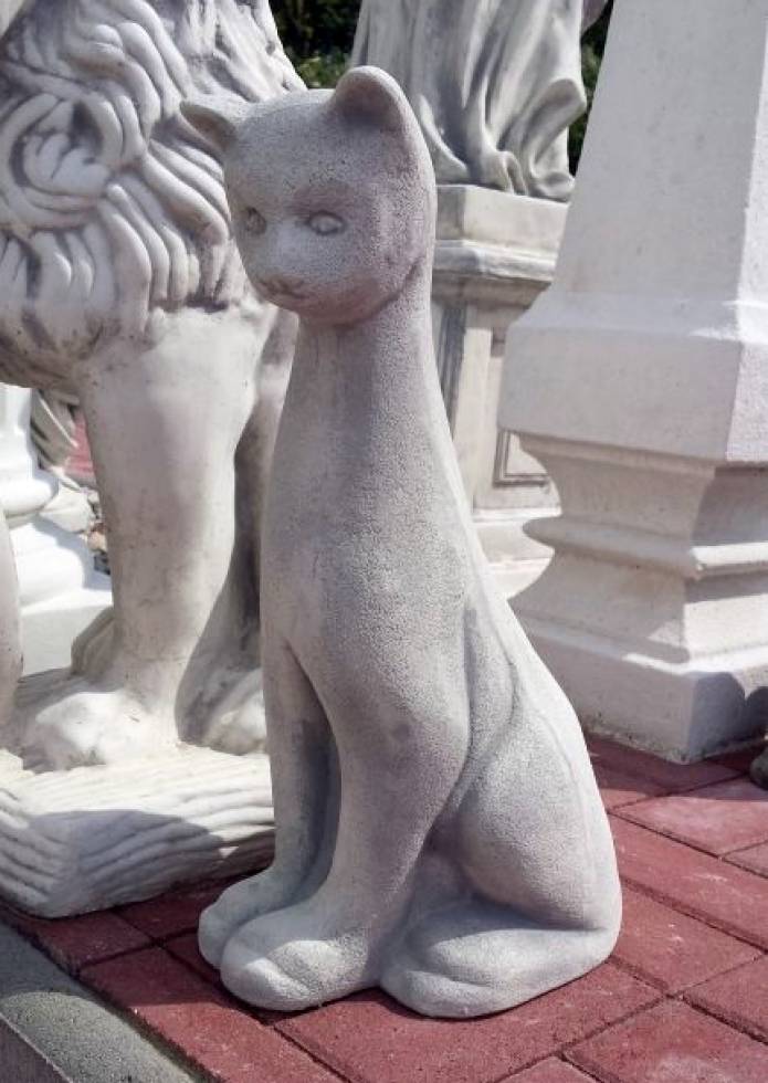 Hauskatzen Steinfigur