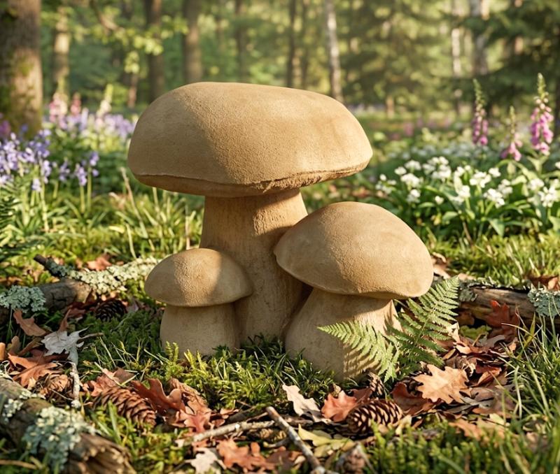 Geschenk Gartenpilze Steinfiguren