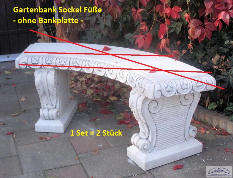 Gartenbank Sockelfüße