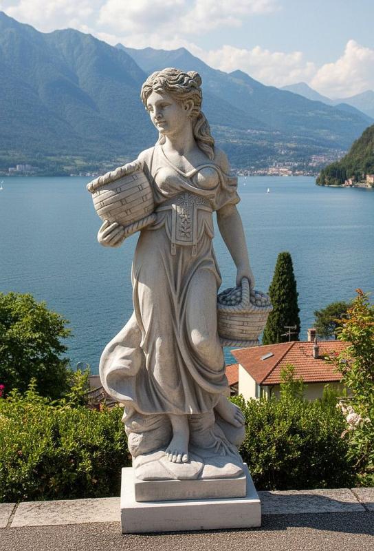 Gärtnerin Steinfigur