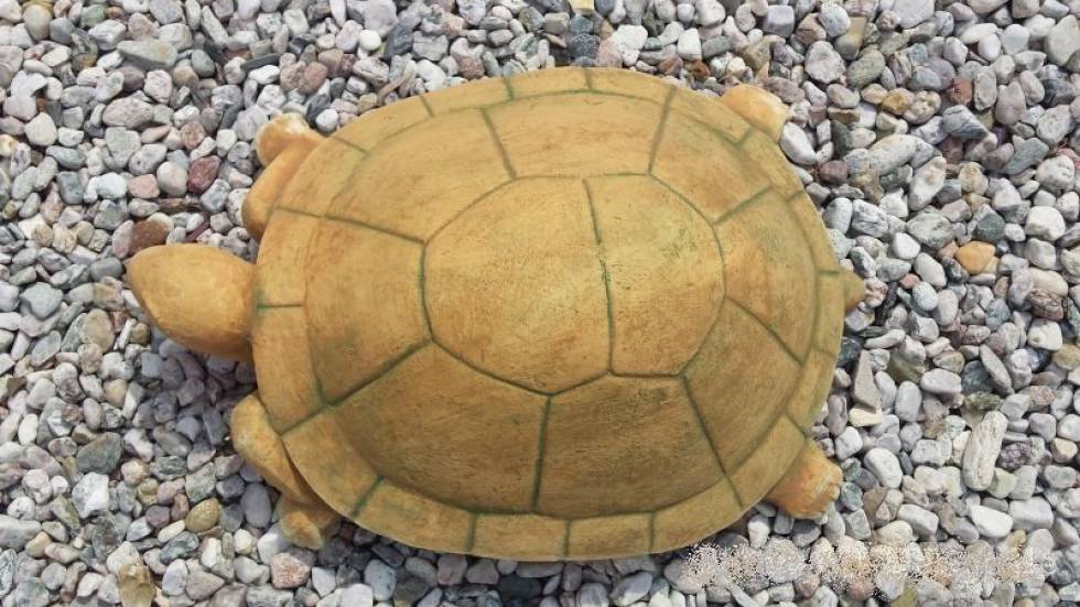 Steinfigur Schildkröten Gartenfigur