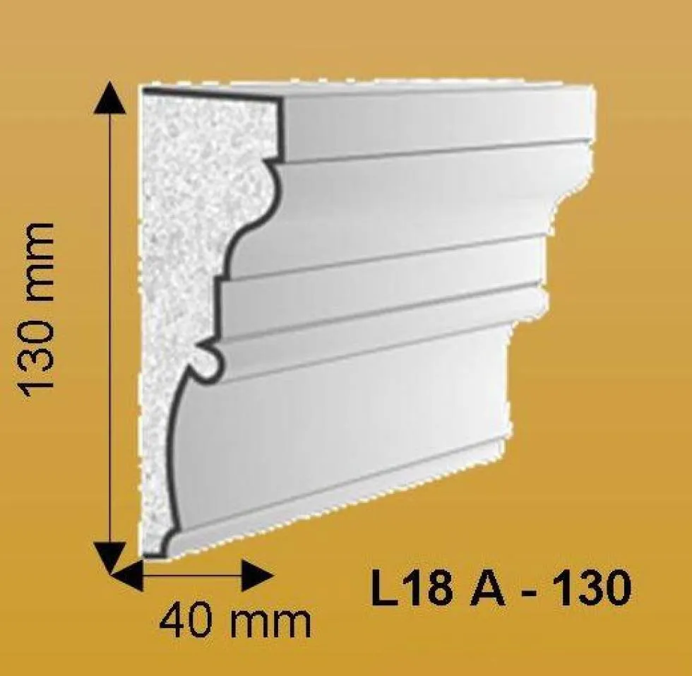 REZISO Styroporstuck Fassadenprofil L18A