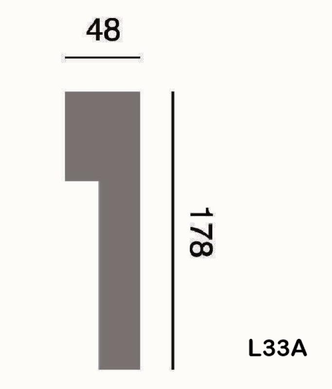 Fassadenstuck Profil Eckleiste Styroporstuck Fassadenprofil 178x48mm L33
