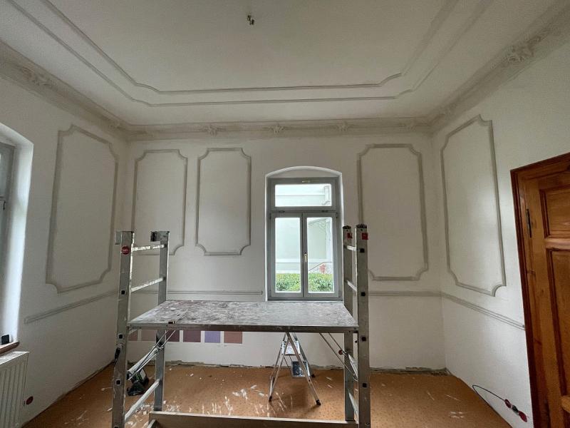 LP-19 Gipsstuck Profil 50x23mm Stuckleiste Gips flaches Stuckprofil für Decke Wand 350cm